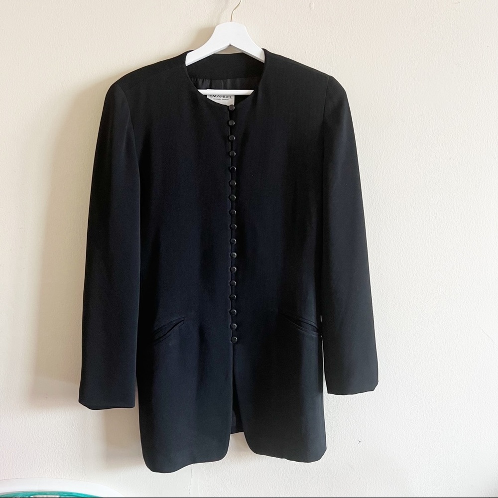 Emanuel Ungaro Women Blazer Blue Vintage size 4/38